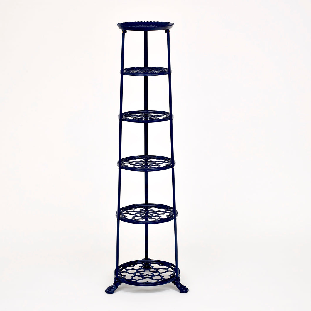 6 Tier Pan Stand Blue