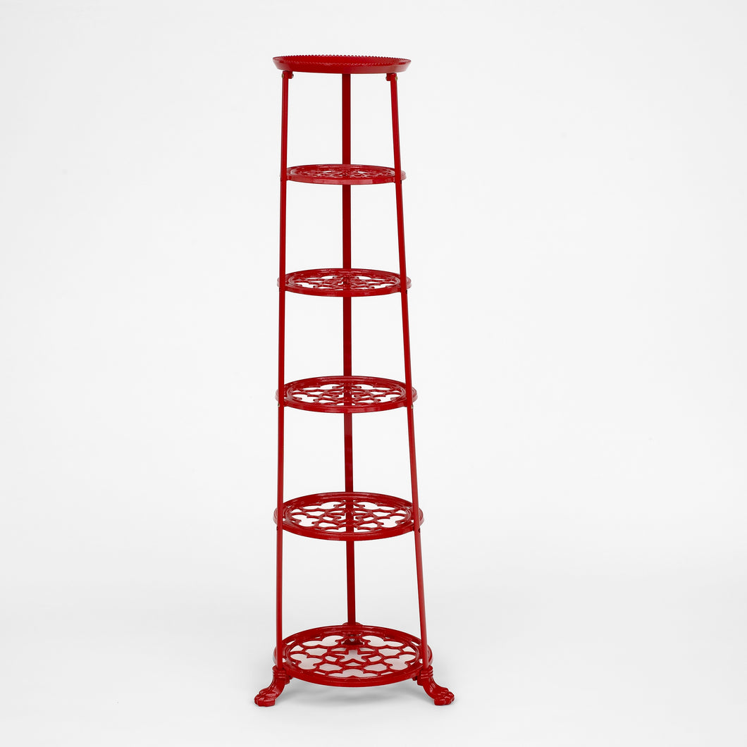 6 Tier Pan Stand Red