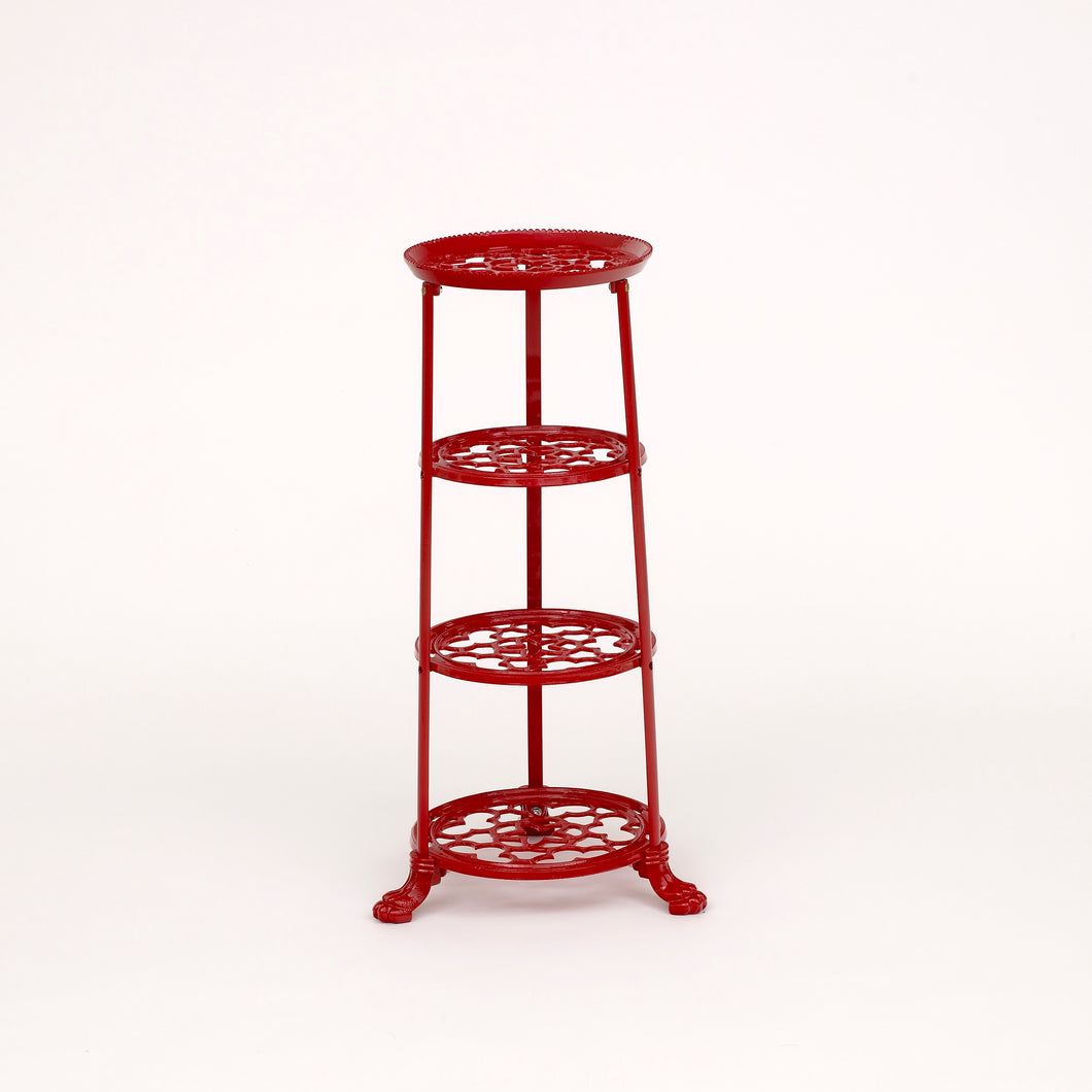 4 Tier Pan Stand Red
