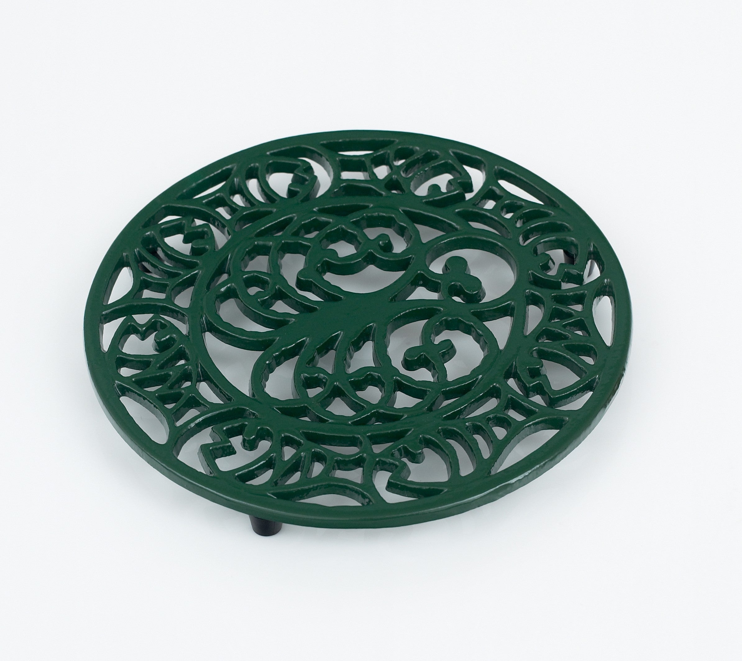 Cast Iron Octopus & Fish Trivet Green