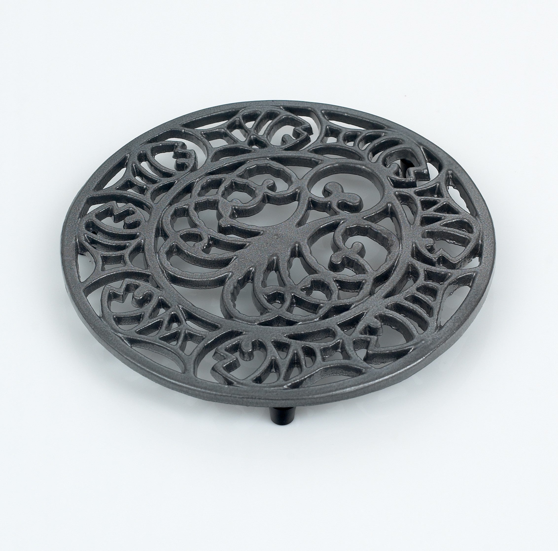 Cast Iron Octopus & Fish Trivet Graphite
