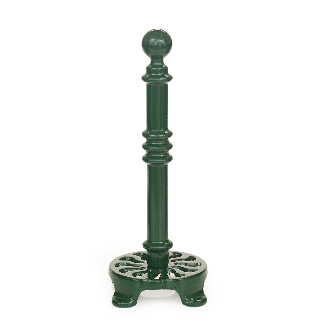 Robert Welch Cast Iron Kitchen Roll Holder, Green